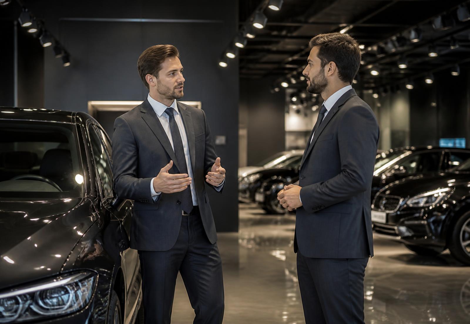 Showroom de concession automobile premium